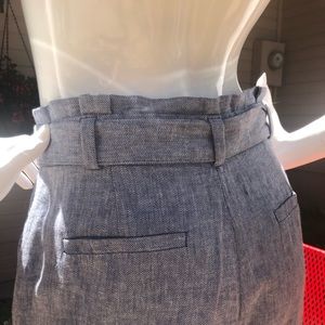 Banana Republic Blake Crop Linen Pant 6p